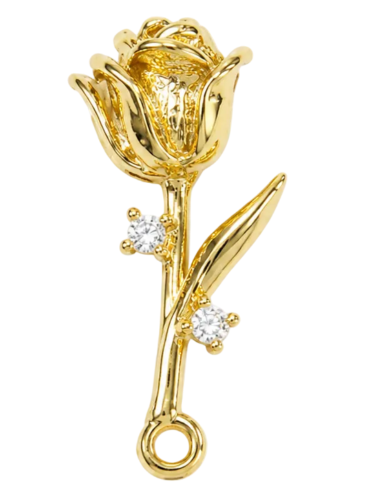Rosa eterna con circon